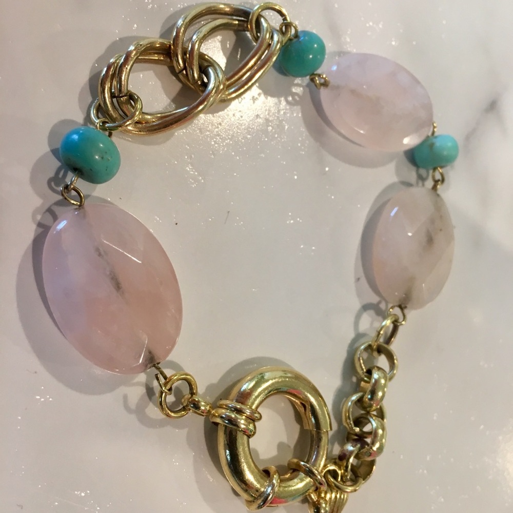 Turquoise and Crystal Bracelet